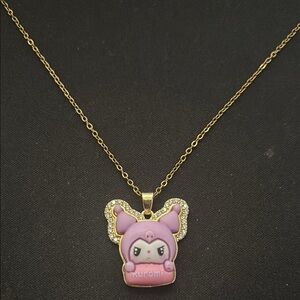 Purple Character Pendant Necklace